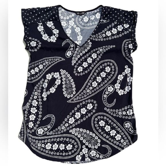 Express Silk Paisley print sleeveless blouse Size M - Picture 1 of 4